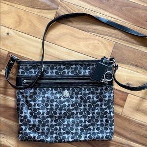 Coach Black and Gray Crossbody Bag